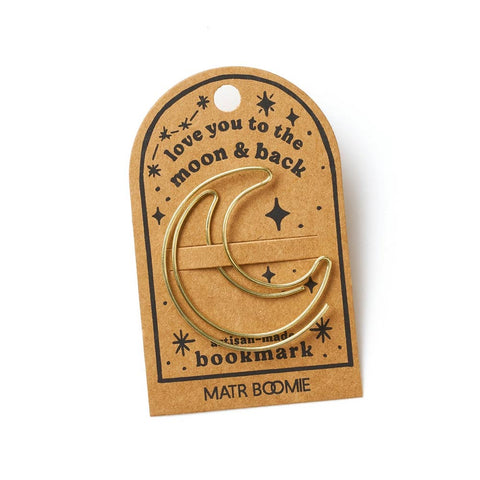 minimaltistisches Buchzeichen aus Golddraht - Matr Boomie