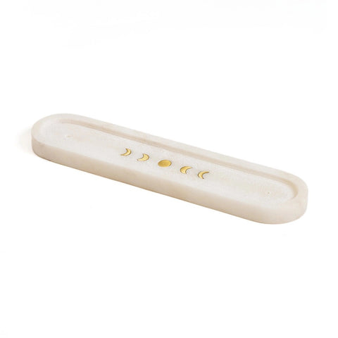 Räucherstäbchenhalter «Mond, weiss» - Matr Boomie