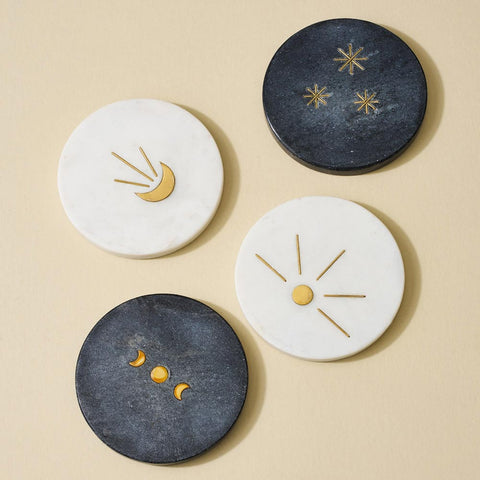 Untersetzer aus Marmor «Indukala» - Matr Boomie