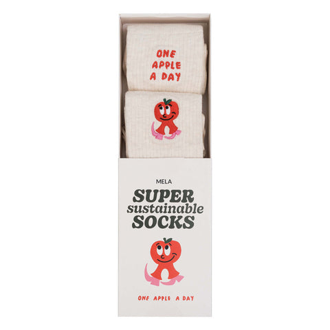Chaussettes côtelées « Artist Edition : Apple » - MELA WEAR