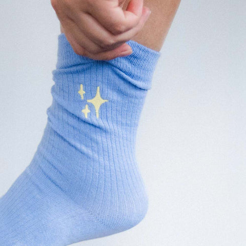 Gerippte Socken «Sterne» - MELA WEAR
