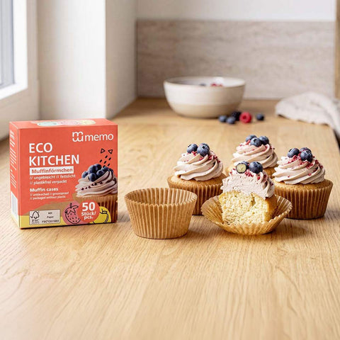 Muffinförmchen, ungebleicht - memo