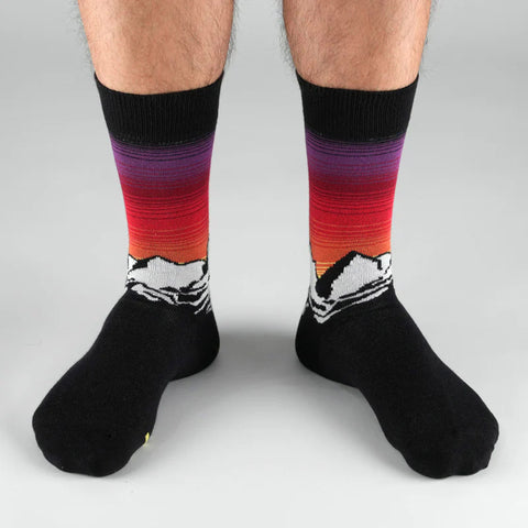 Chaussettes «Alpine Nights - rouge» - PAIRE Chaussettes