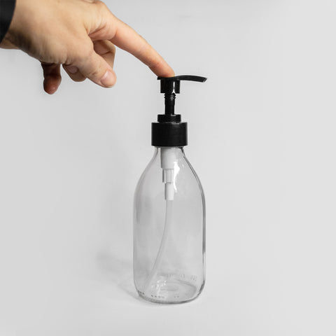 Pumpflasche Glas 250ml klar - the sage