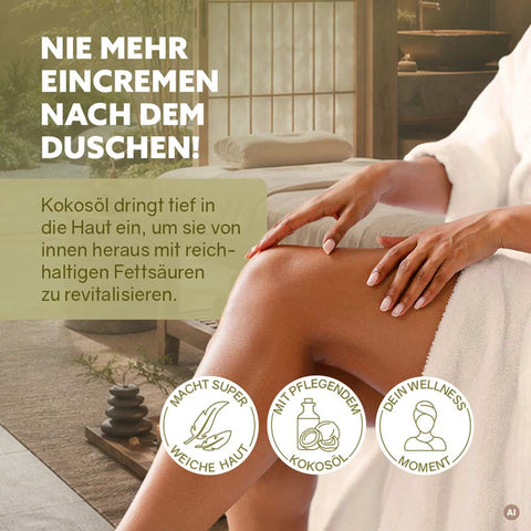 3in1 Dusch-Fluff «Einklang - Herbstapfel, Veilchen & Zedernhol» - Puremetics