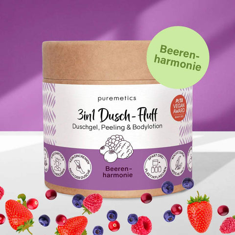 3in1 Dusch-Fluff «Beerenharmonie» - Puremetics