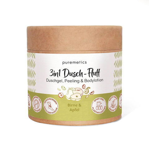 3in1 Dusch-Fluff «Birne & Apfel» - Puremetics