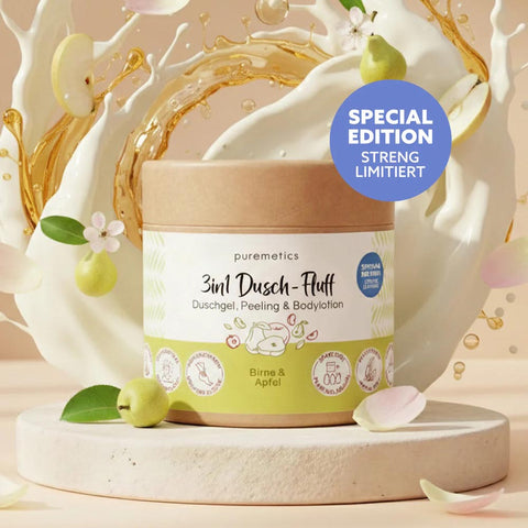 3in1 Dusch-Fluff «Birne & Apfel» - Puremetics