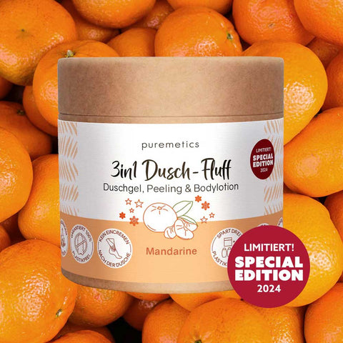 3in1 shower fluff «Mandarine» - Puremetics