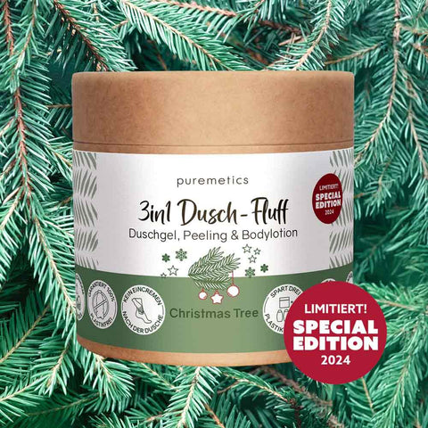 Peluche de douche 3en1 « Arbre de Noël » - Puremetics