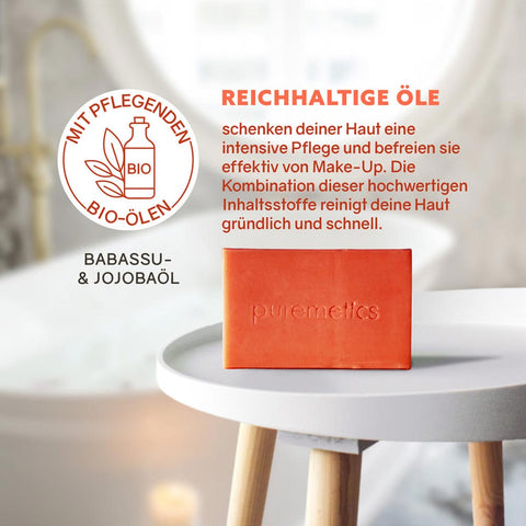 Make-up Entferner Seife «Reismilch» - Puremetics