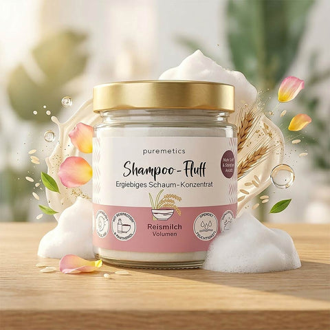 Shampoo solide «Lait de riz - Volume» - Puremetics