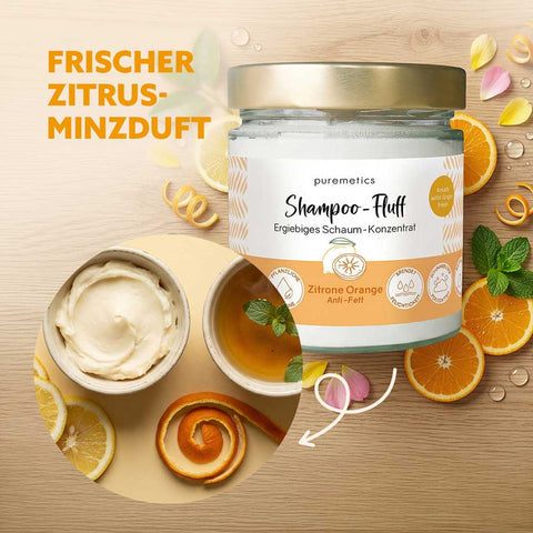 Shampoo Fluff "Lemon Orange - Anti-Grease" - Puremetics