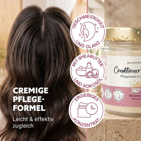 Conditioner Cream «Reismilch - Volumen» - Puremetics