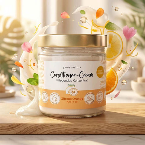 Crème Démêlante «Citron Orange - Anti-gras» - Puremetics