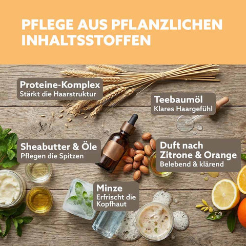 Crème Démêlante «Citron Orange - Anti-gras» - Puremetics