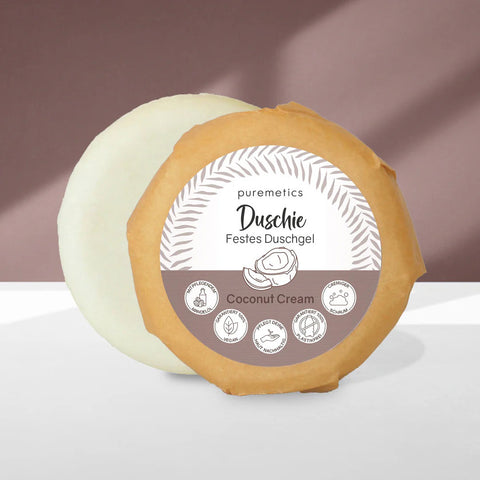 Festes Duschgel «Duschie - Coconut Cream» - Puremetics