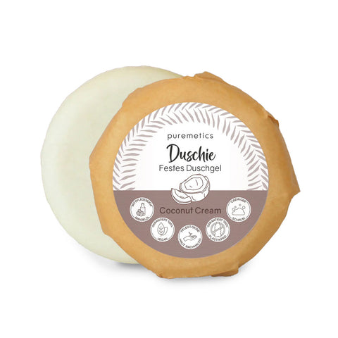 Festes Duschgel «Duschie - Coconut Cream» - Puremetics