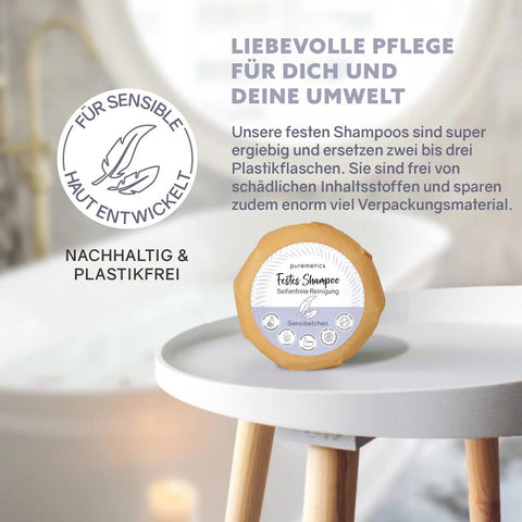 Festes Shampoo «Sensibelchen» - Puremetics