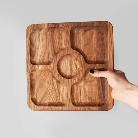 Assiette à goûter «Chêne» - la sauge