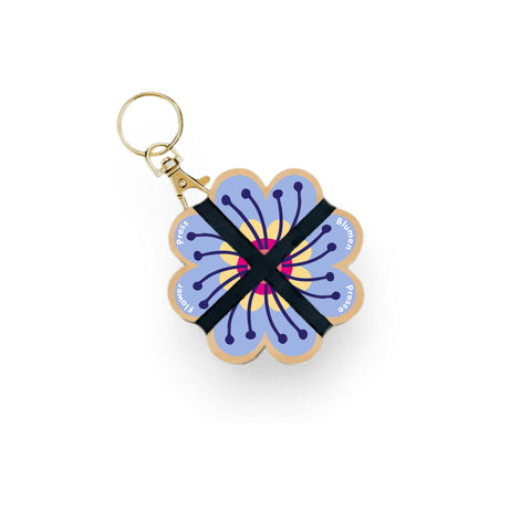 Mini-Blumenpresse als Schlüsselanhänger - Studio Wald