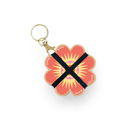 Mini-Blumenpresse als Schlüsselanhänger - Studio Wald