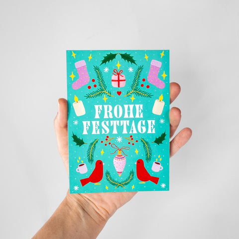 Weihnachtskarte «frohe Festtage» - the sage