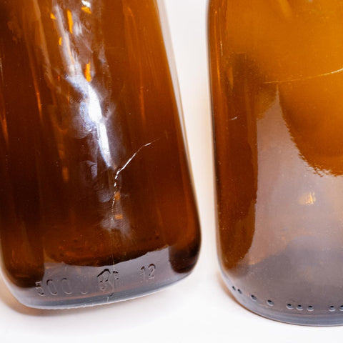 Bouteille en verre 500ml «Deuxième chance» - le sauge