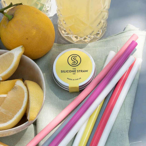 Silicone drinking straw in a can - The Silicone Straw Company