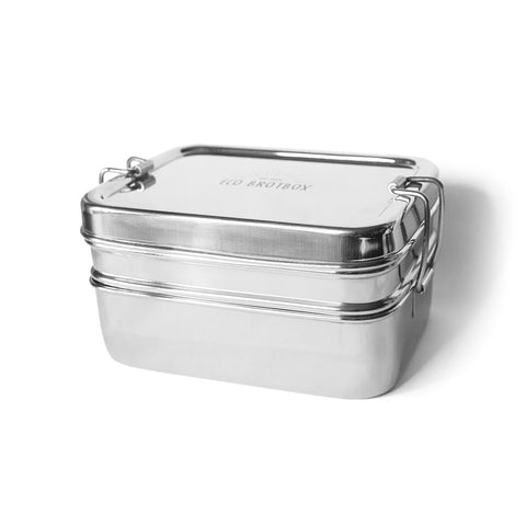 Stainless steel box including snack box "Dabba Magic" - ECO bread box