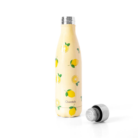 Reusable insulated bottle, lemons, 500ml «Second Chance» - Qwetch