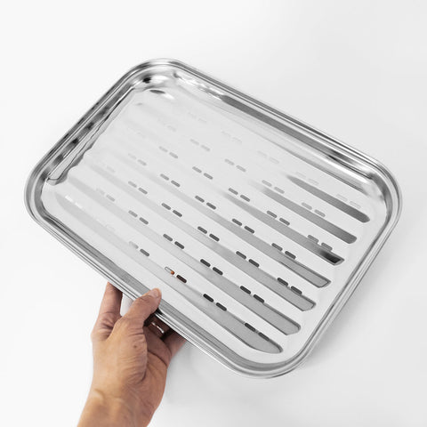Grillschale aus Edelstahl «Zweite Chance» - Greencult