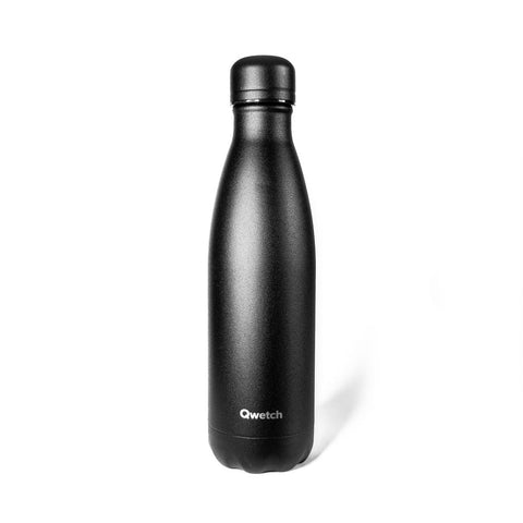 Reusable vacuum flask black - Qwetch