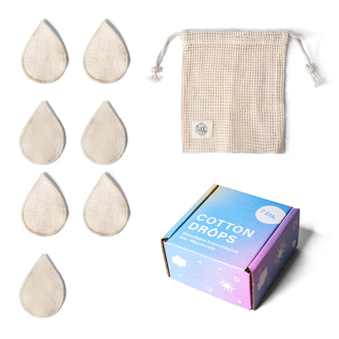 washable cosmetic pads «Cotton drops» - the sage