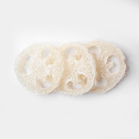 Lot de 3 disques Loofah «Second Chance» - la sauge