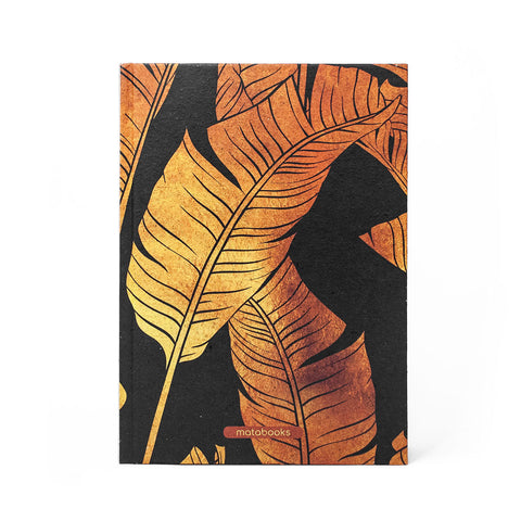 Notizbuch A5 «Jana - Golden Leaves» - Matabooks
