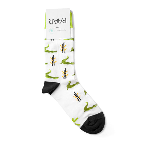 Socken «Crocodile», weiss - PAAR Socks