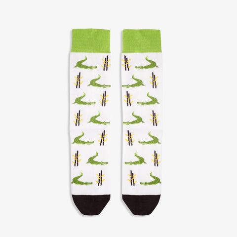 Socken «Crocodile», weiss - PAAR Socks