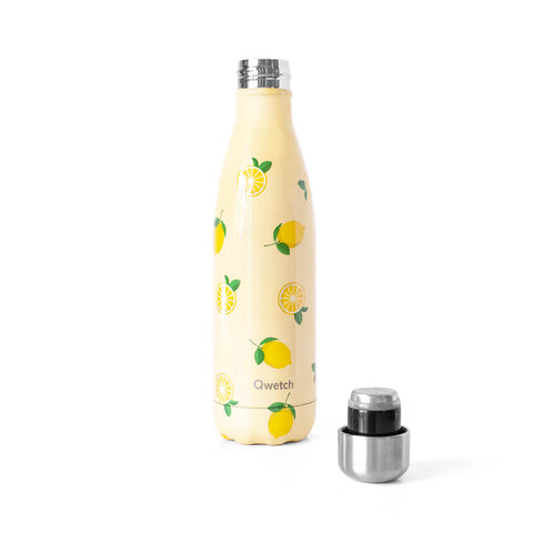 Reusable insulated bottle, lemons, 500ml «Second Chance» - Qwetch