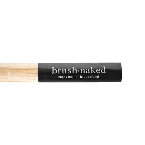 Bamboo toothbrush with activated carbon - Brush Naked