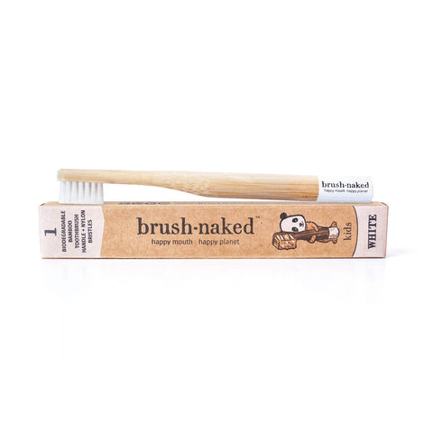 Bamboo Toothbrush for Children, Soft - Brush Naked