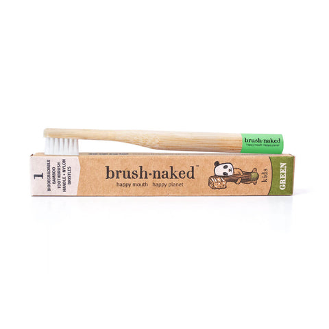 Bamboo Toothbrush for Children, Soft - Brush Naked