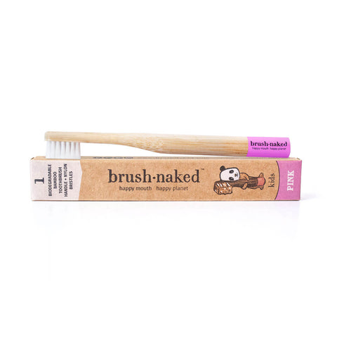 Bamboo Toothbrush for Children, Soft - Brush Naked