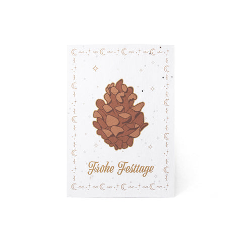 Seedpaper Card «Happy Holidays» - the sage
