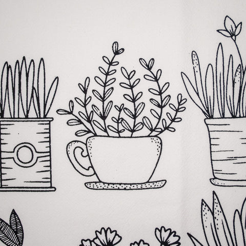 Tea towel «Houseplants» - Your Green Kitchen