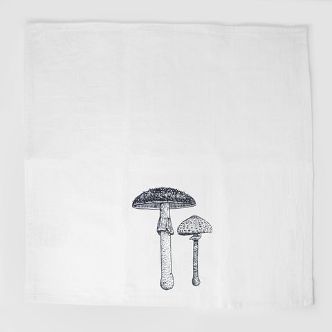 Cloth napkins «Mushrooms», set of 2 - Your Green Kitchen